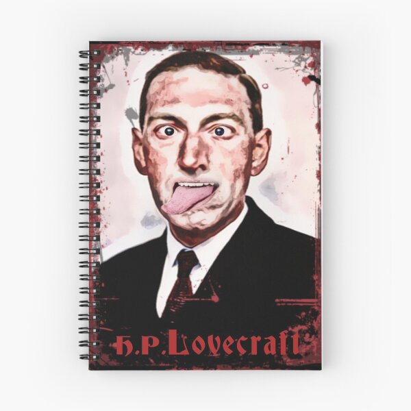 Item preview, Mad H. P. Lovecraft sticking out his tongue, grungestyle portrait designed and sold by Zanimations.