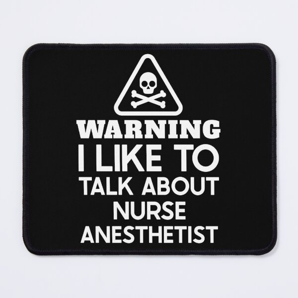 Item preview, Warning I Like To Talk About Nurse Anesthetist : Funny Nurse Anesthetist T-shirt Coworker Gag Gift For Men And Women (Birthday, Halloween, Christmas & Thanksgiving Gifts Idea) designed and sold by Letaf.