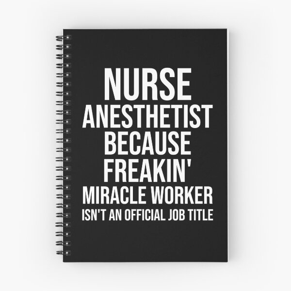 Item preview, Nurse Anesthetist Because Freakin' Miracle Worker Isn't An Official Job Title : Funny Nurse Anesthetist T-shirt Coworker Gag Gift For Men And Women designed and sold by Letaf.