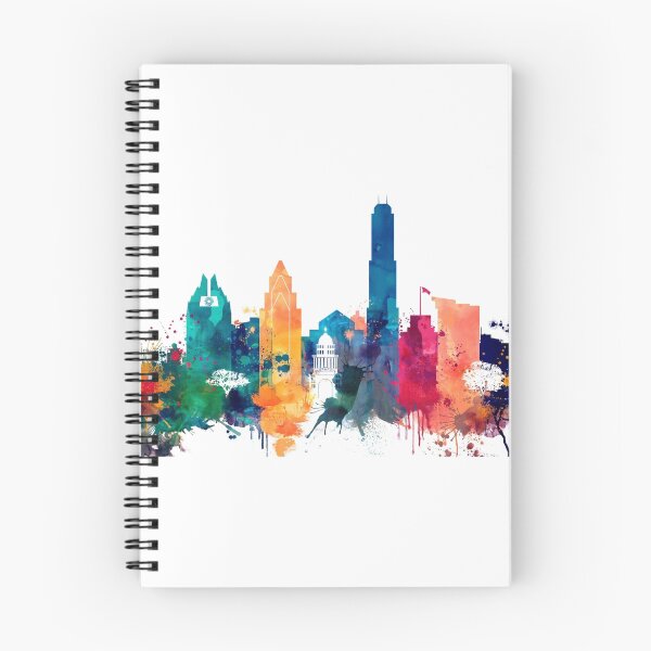 Item preview, Austin Skyline, Austin Texas, Paisaje urbano Arte, Texas Cityscape, Austin Wall Art designed and sold by DimDom.
