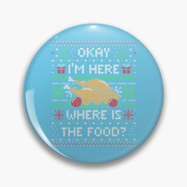 Item preview, Ugly Xmas Sweater T-ShirtI'm Here Where is The Food_ (ugly xmas sweater) designed and sold by WardAmber.