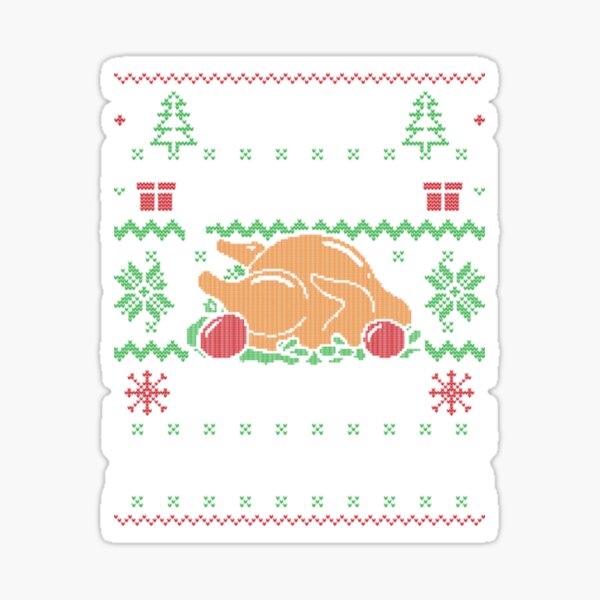 Aperçu de l'œuvre T-shirt Ugly Xmas SweaterJe suis ici, où est la nourriture_ (pull moche de Noël) créée et vendue par WardAmber.