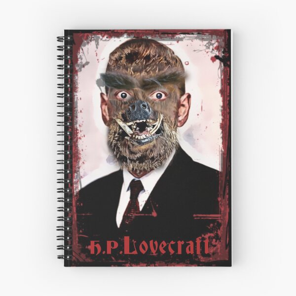 Item preview, Cannibalistic beastman H. P. Lovecraft grungestyle portrait designed and sold by Zanimations.