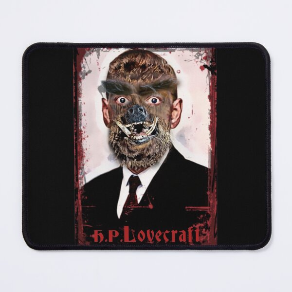 Item preview, Cannibalistic beastman H. P. Lovecraft grungestyle portrait designed and sold by Zanimations.