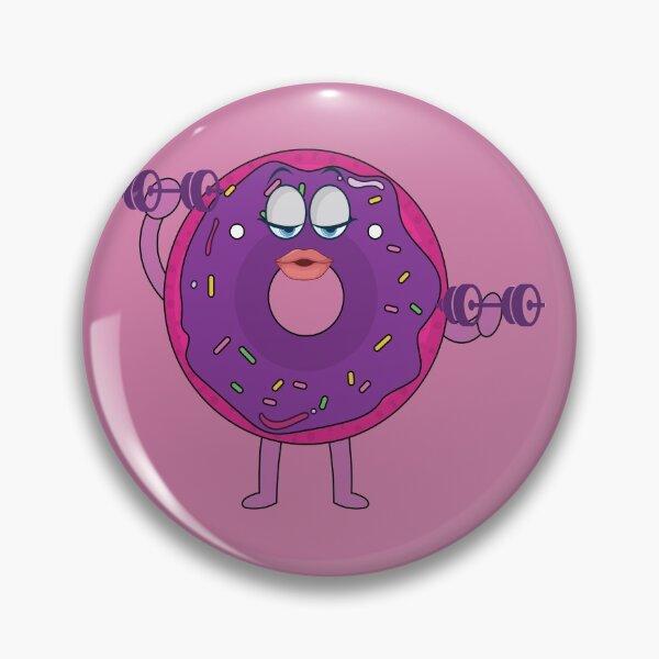 Item preview, Donut lady lifting weights in the Gym designed and sold by Donutlovers.