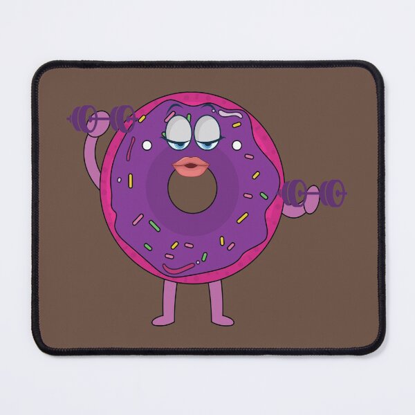 Item preview, Donut lady lifting weights in the Gym designed and sold by Donutlovers.