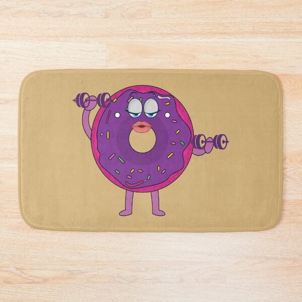 Item preview, Donut lady lifting weights in the Gym designed and sold by Donutlovers.
