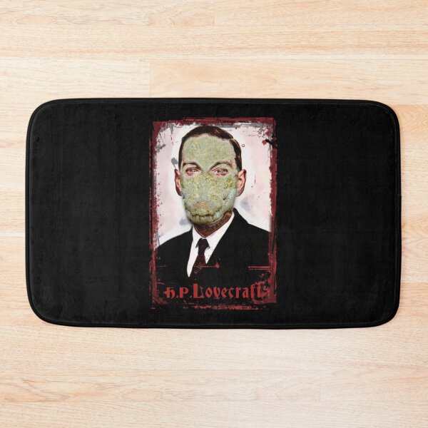Item preview, Lizard man H. P. Lovecraft grungestyle portrait designed and sold by Zanimations.