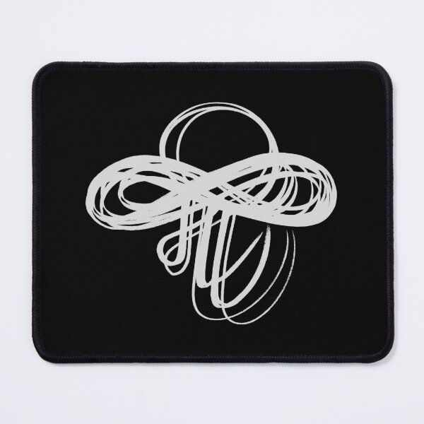 Item preview, Marathi Text Spells Like English Pronoun ME and the Meaning is I am. It is Combined with an Infinity Symbol to Express the thought that I am Infinite, I am Universe. Colored in White designed and sold by Wiggly Lines.