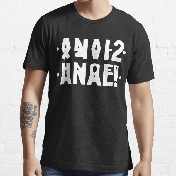T-shirt Reflex 2021 de lettre russe anale de message caché anal drôle, T-shirt essentiel