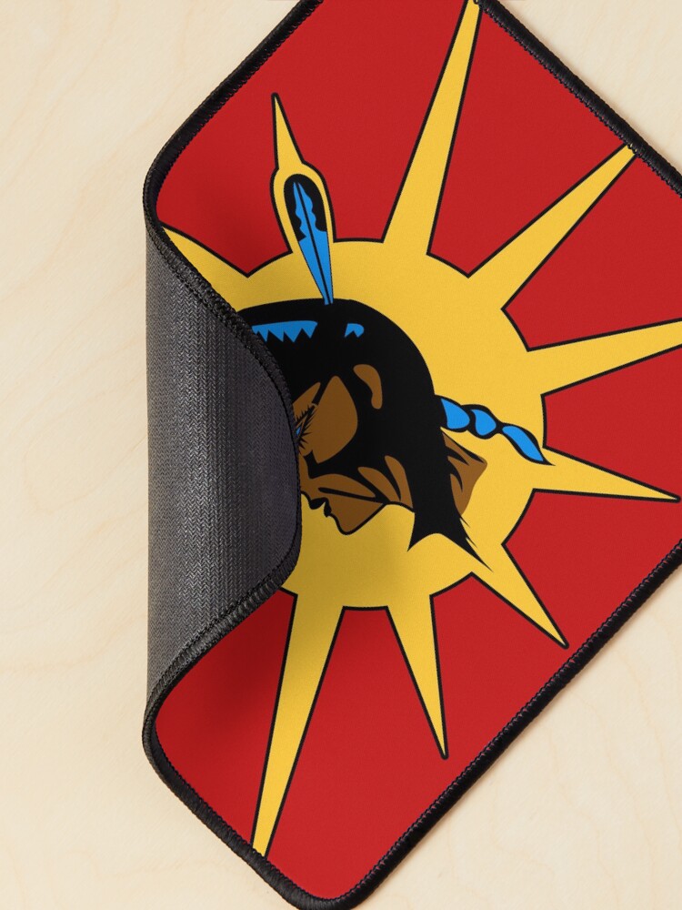 Imagen 2 de 5, Alfombrilla de ratón con la obra Guerrero Mohawk, diseñada y vendida por zuen.