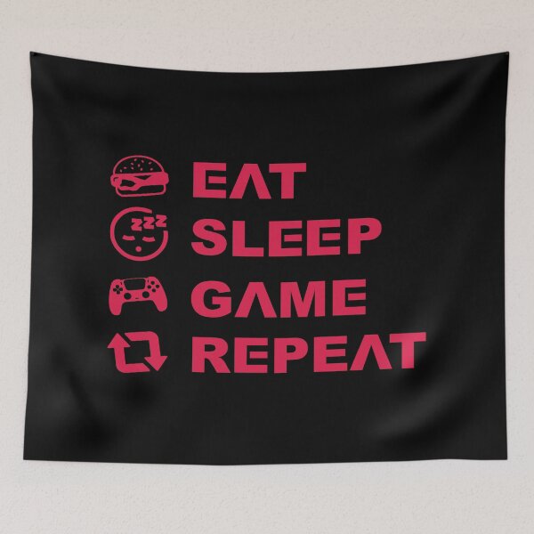 Item preview, EAT SLEEP GAME REPEAT designed and sold by Chaos Apparel .