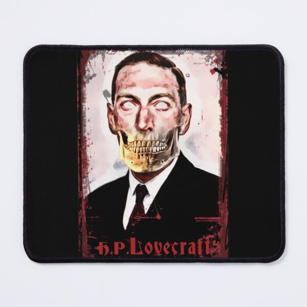 Item preview, Skeletal Jaw H. P. Lovecraft grungestyle portrait designed and sold by Zanimations.