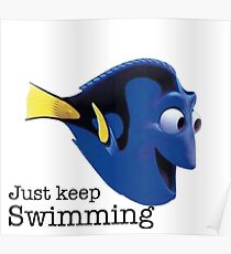 Póster solo sigue nadando- Nemo