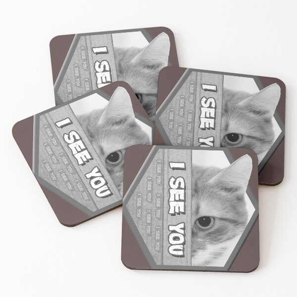 Item preview, I See You - A Fun Cat Design designed and sold by Tatzki-Design.