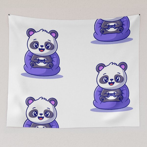 Aperçu de l'œuvre Joueur de panda mignon créée et vendue par iamwowie.
