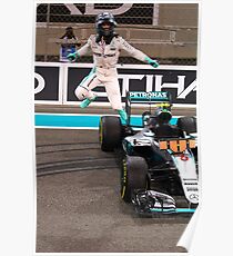Nico Rosberg Mercedes formula 1 Champion 2016 Poster