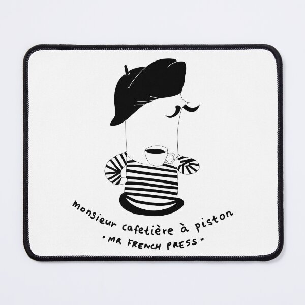 Item preview, Self Drinking French Press Coffee Illustration  designed and sold by NikolaT23.