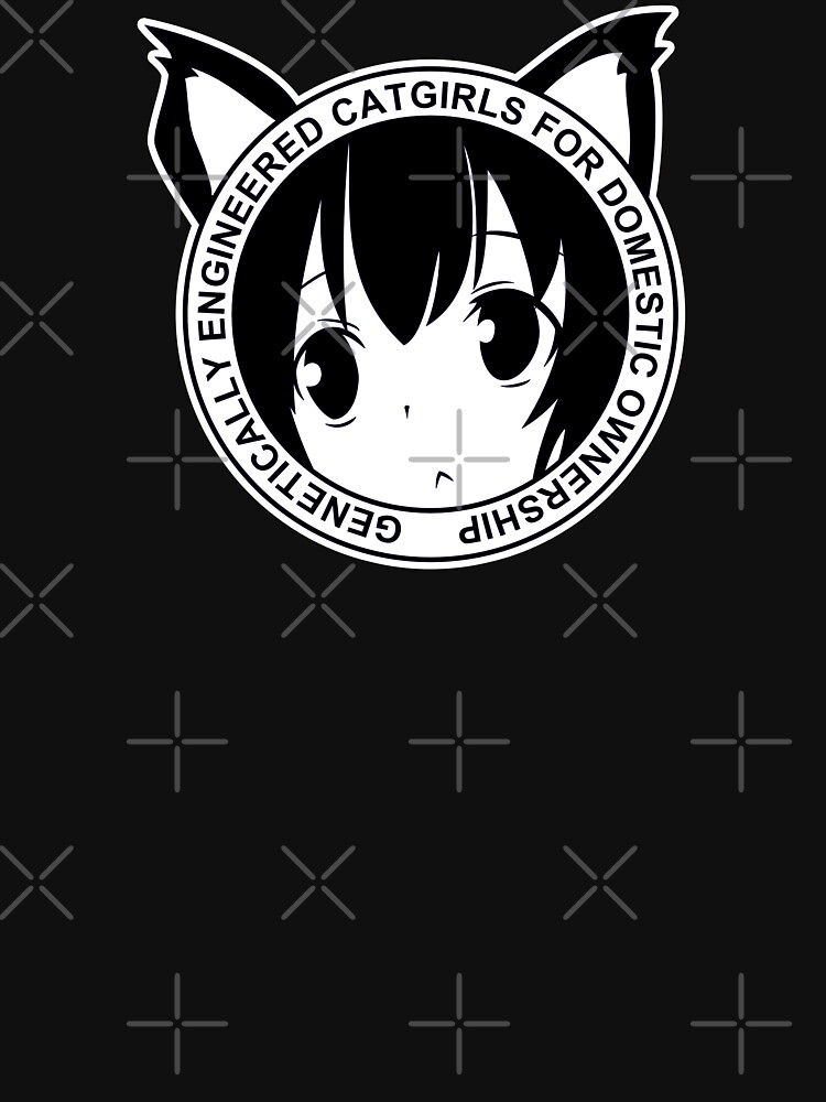 Genetically Engineered Catgirls for Domestic Ownership! (Black) | Essential  T-Shirt