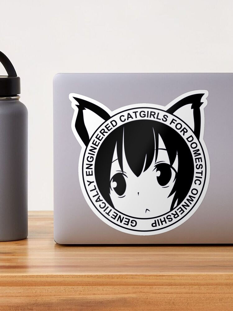 Genetically Engineered Catgirls for Domestic Ownership! (Black) | Greeting  Card