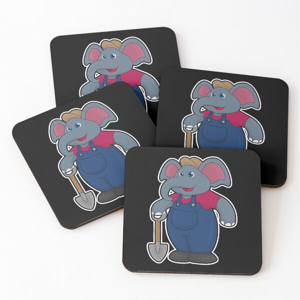 Item preview, Elephant as Farmer with Shovel designed and sold by Snabdesign84.