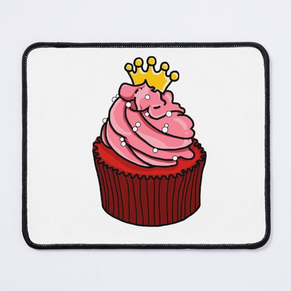 Item preview, Princess Red Velvet Cupcake Illustration Cake Dessert Sweets designed and sold by NikolaT23.