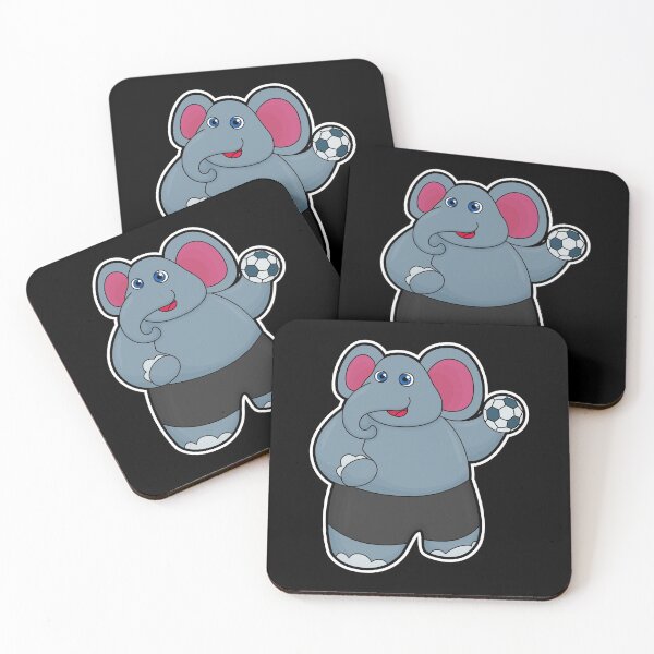 Item preview, Elephant as Handball player with Handball ball designed and sold by Snabdesign84.