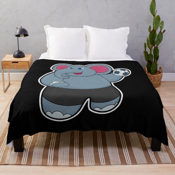 Item preview, Elephant as Handball player with Handball ball designed and sold by Snabdesign84.