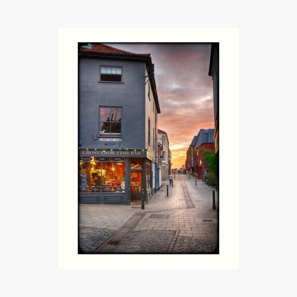 Summertime Sunset on Pottergate Art Print