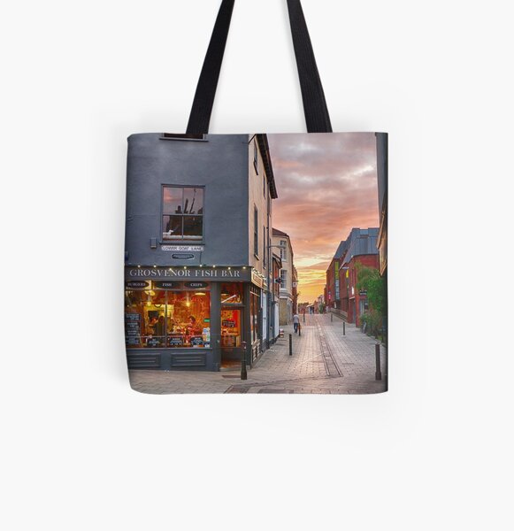 Summertime Sunset on Pottergate All Over Print Tote Bag