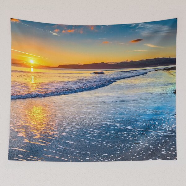 Item preview, Hell's Mouth/Porth Neigwl autumn sunset.HMYS designed and sold by Turtle  Photography.