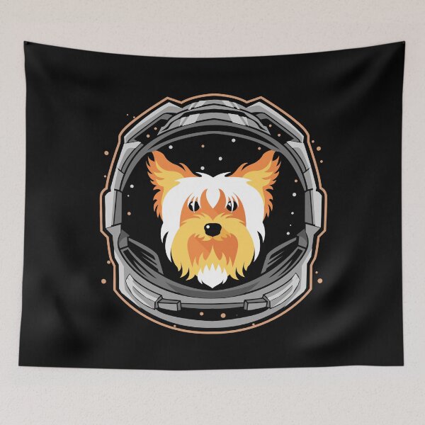 Item preview, cute yorkshire terrier dog astronaut in space designed and sold by alaechamlal.