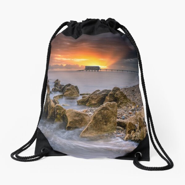 Bembridge Lifeboat Station Sunrise Drawstring Bag