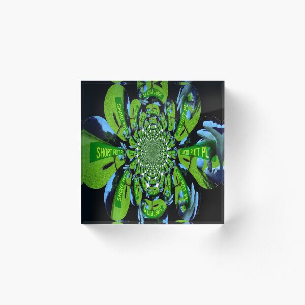 Short Putt Place Acrylic Block
