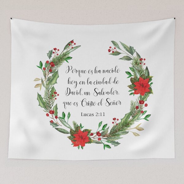 Item preview, Lucas 2:11, Spanish Christmas Bible Verse designed and sold by latiendadearyam.