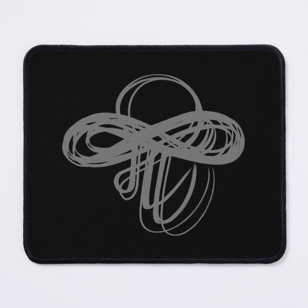 Item preview, Marathi Text Spells Like English Pronoun ME and the Meaning is I am. It is Combined with an Infinity Symbol to Express the thought that I am Infinite, I am Universe. Colored in Gray designed and sold by Wiggly Lines.