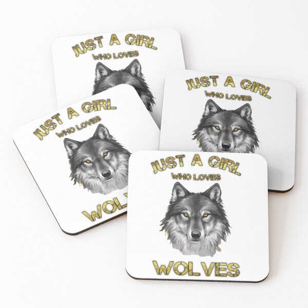 Item preview, Just A Girl Who Loves wolves designed and sold by Nahas2020.