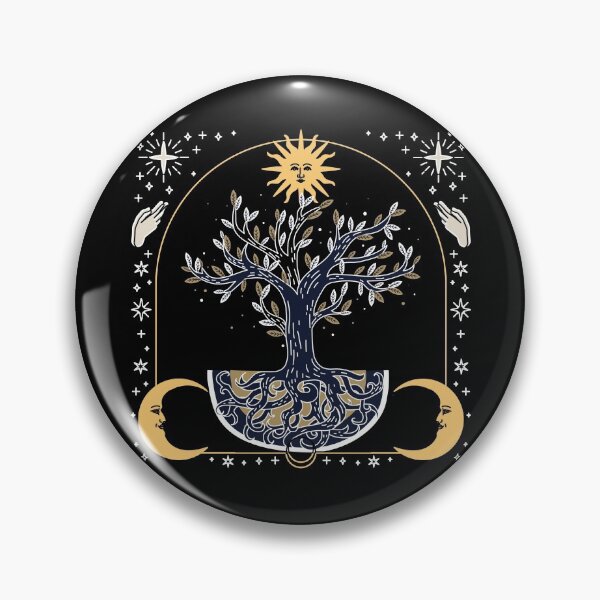 Item preview, Celestial Tree Sun Moon Astrology Stars designed and sold by roseglasses.
