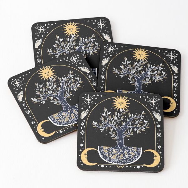 Item preview, Celestial Tree Sun Moon Astrology Stars designed and sold by roseglasses.