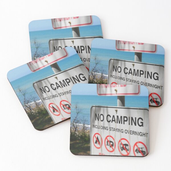 Item preview, No camping sign designed and sold by MichaelE2706.