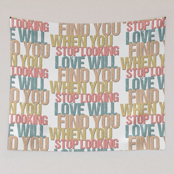 Item preview, Love will find you when you stop looking designed and sold by portokalis.