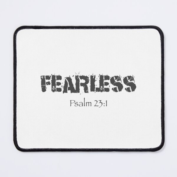 Item preview, Christian Design - Fearless in Modern Eroded Font. Psalm 23 designed and sold by simplydesignart.
