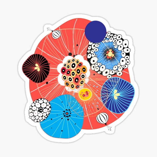 Abstract fantasy pattern Sticker