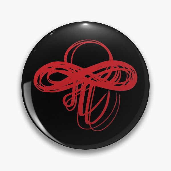 Item preview, Marathi Text Spells Like English Pronoun ME  and the Meaning is I am. It is Combined with an Infinity Symbol to Express the thought that I am  Infinite, I am Universe. Colored in Neon Red designed and sold by Wiggly Lines.