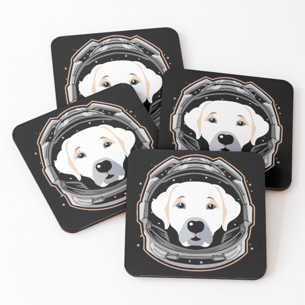 Item preview, cute labrador dog astronaut in space designed and sold by alaechamlal.