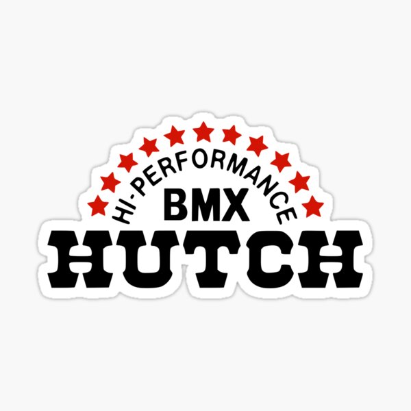 old school bmx decals stickers hutch hourglass hub pair black on clear 