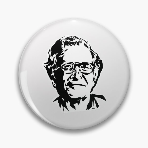 Item preview, Noam Chomsky Stencil White   designed and sold by SamaraBoyle.