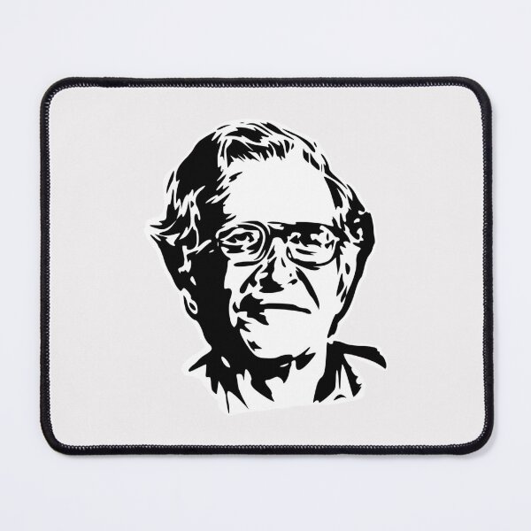 Item preview, Noam Chomsky Stencil White   designed and sold by SamaraBoyle.