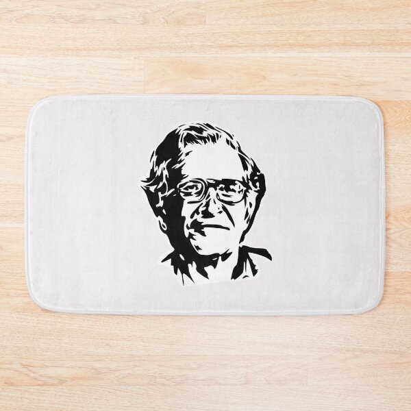 Item preview, Noam Chomsky Stencil White   designed and sold by SamaraBoyle.