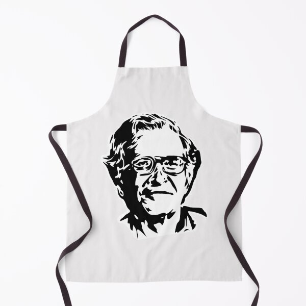 Item preview, Noam Chomsky Stencil White   designed and sold by SamaraBoyle.